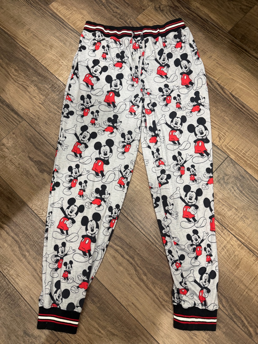 Mickey Mouse pajama sweats (stripe on Band)